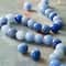 12 Pack: Blue Aventurine Round Beads, 8mm by Bead Landing™